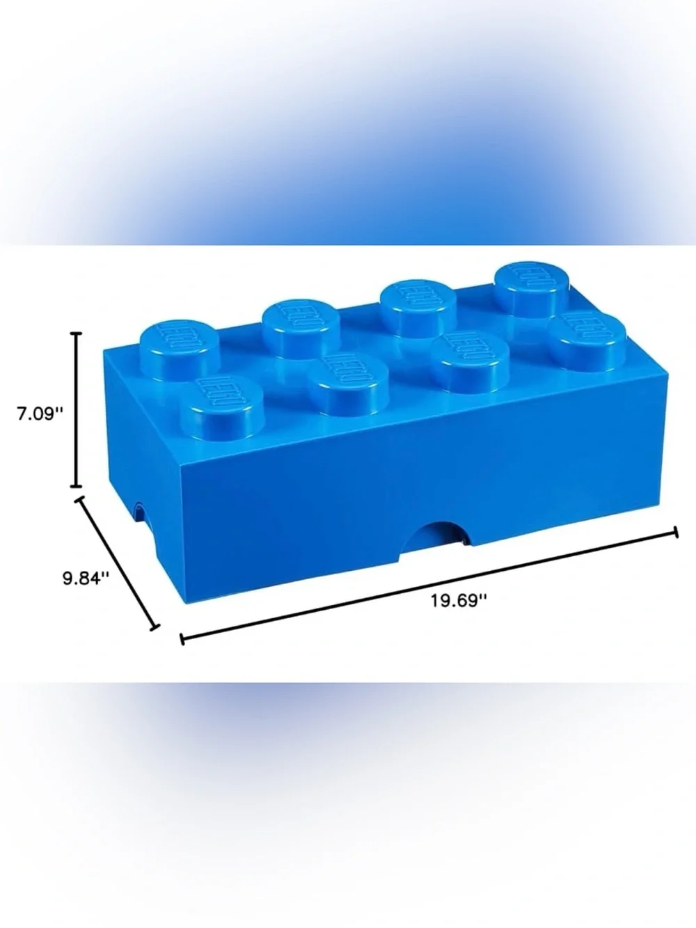 Lego Large Brick Storage Boxes - Blue and Black